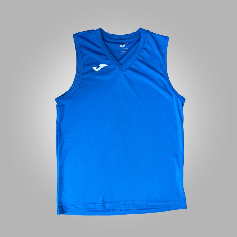 Joma Blue Sleeveless Athletic Jersey Kids M 8-10